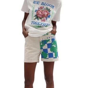 Vans W eco positivity shorts Planet Beige Cotton Denim No Place Like Home 25